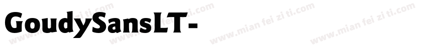 GoudySansLT字体转换