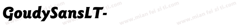 GoudySansLT字体转换