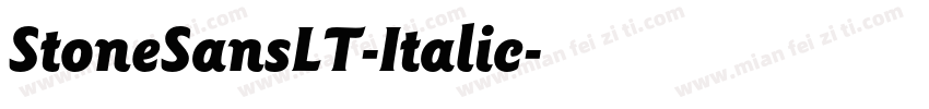 StoneSansLT-Italic字体转换