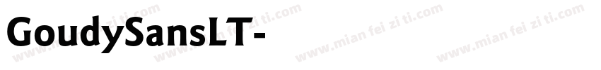 GoudySansLT字体转换