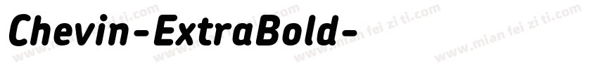 Chevin-ExtraBold字体转换