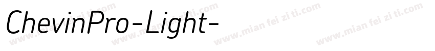 ChevinPro-Light字体转换