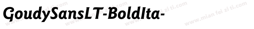 GoudySansLT-BoldIta字体转换