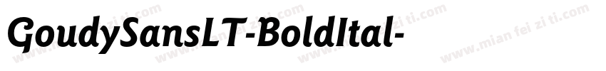 GoudySansLT-BoldItal字体转换