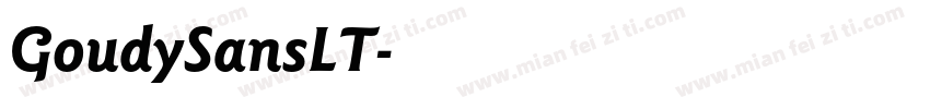 GoudySansLT字体转换
