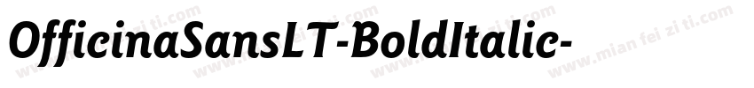 OfficinaSansLT-BoldItalic字体转换