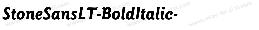StoneSansLT-BoldItalic字体转换