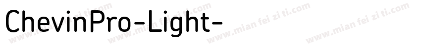 ChevinPro-Light字体转换