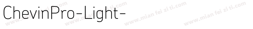 ChevinPro-Light字体转换