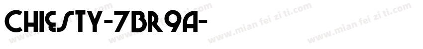 Chiesty-7Br9A字体转换