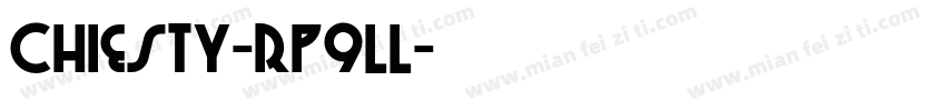 Chiesty-Rp9ll字体转换