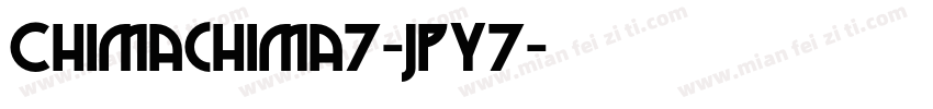 Chimachima7-JpY7字体转换