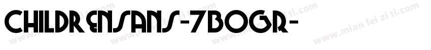Childrensans-7BOGR字体转换