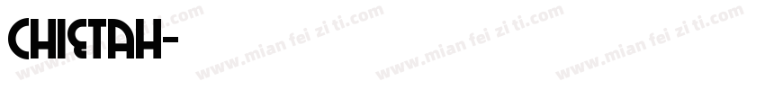 chietah字体转换