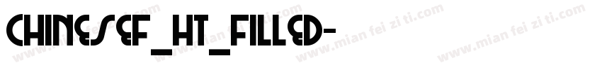chinesef_ht_filled字体转换