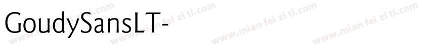 GoudySansLT字体转换