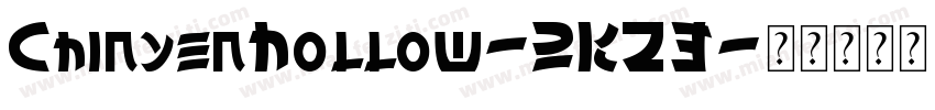 ChinyenHollow-2KZ3字体转换