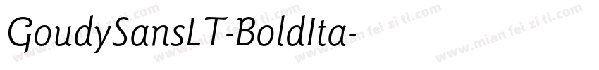 GoudySansLT-BoldIta字体转换