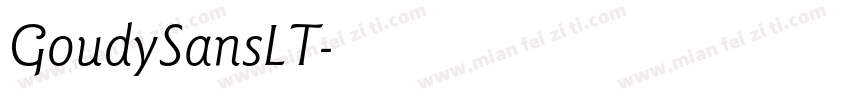 GoudySansLT字体转换
