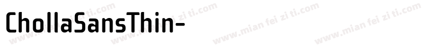 ChollaSansThin字体转换