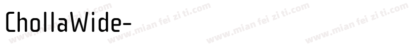 ChollaWide字体转换