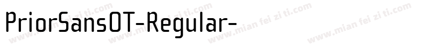 PriorSansOT-Regular字体转换