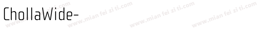 ChollaWide字体转换