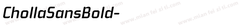 ChollaSansBold字体转换