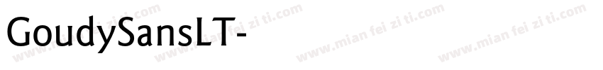 GoudySansLT字体转换