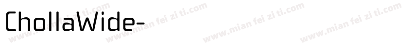 ChollaWide字体转换