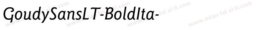 GoudySansLT-BoldIta字体转换