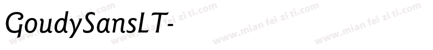 GoudySansLT字体转换