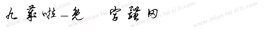 九岁啦字体转换