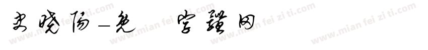 史晓阳字体转换