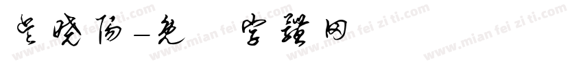 吴晓阳字体转换