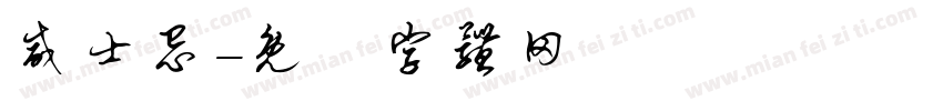 威士忌字体转换