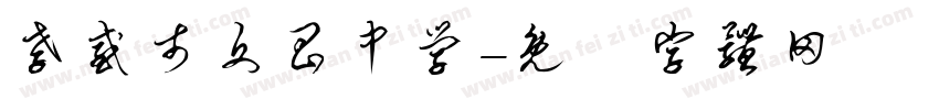 孝感市文昌中学字体转换