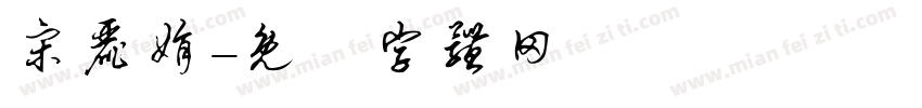 宋丽娟字体转换
