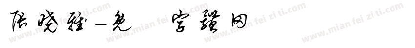 张晓雅字体转换