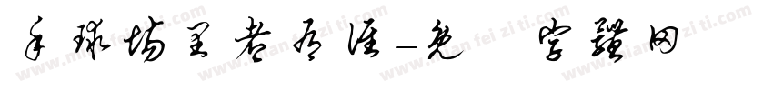 手球场里都有谁字体转换