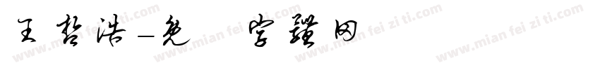 王哲浩字体转换