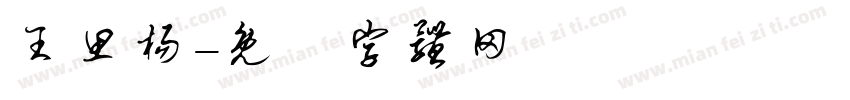 王思杨字体转换