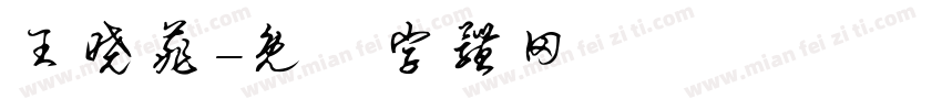 王晓菲字体转换