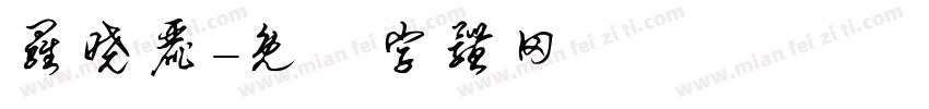 罗晓丽字体转换
