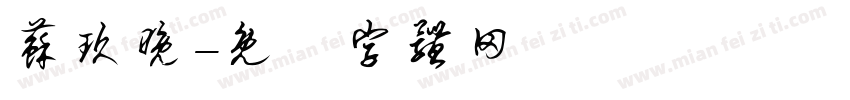苏玖晚字体转换