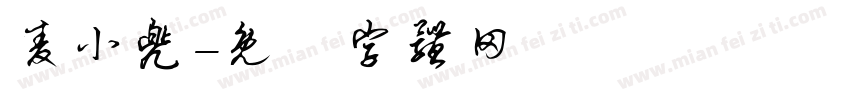麦小兜字体转换
