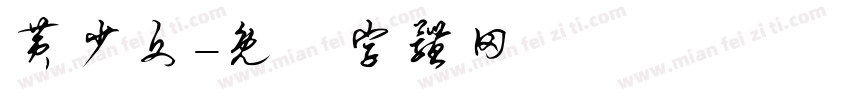 黄少文字体转换