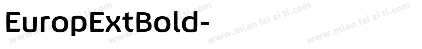 EuropExtBold字体转换
