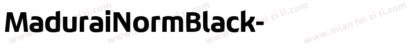 MaduraiNormBlack字体转换