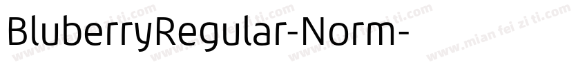 BluberryRegular-Norm字体转换